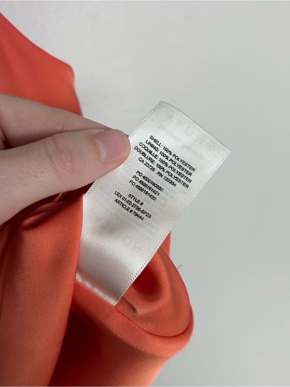 Aritizia babaton peach/salmon satin tank top - Picture 6 of 9